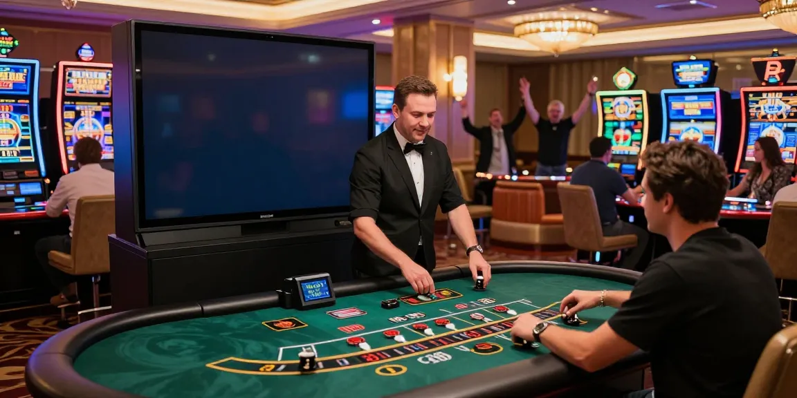 Immersive online casino atmosphere at http://sin88-onl.com/ featuring engaging games, a dealer, and excited players.