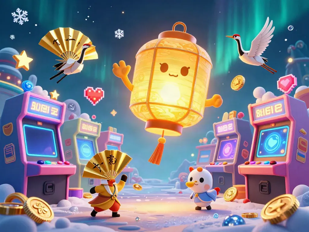 Experience the magic of Zowin with a dazzling 3D illustration featuring a glowing lantern spirit amidst vibrant casino elements.
