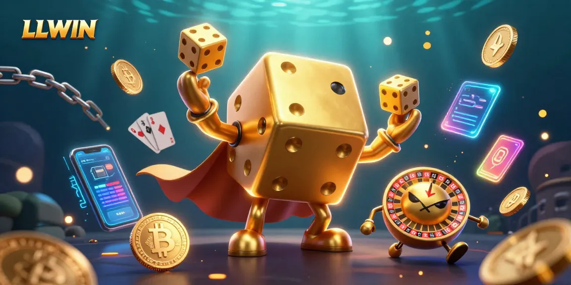 Experience the excitement of LLWIN with vibrant characters and dynamic gambling elements.