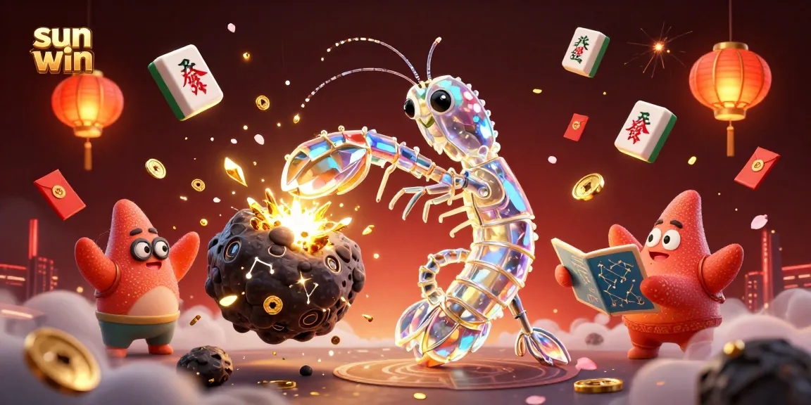 Experience thrilling wins and excitement with sun win in a lively 3D casino setting bursting with colorful prizes.