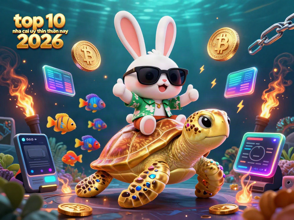 Engage with top 10 nha cai uy tin hiện nay 2026 in a vibrant underwater 3D casino illustration.