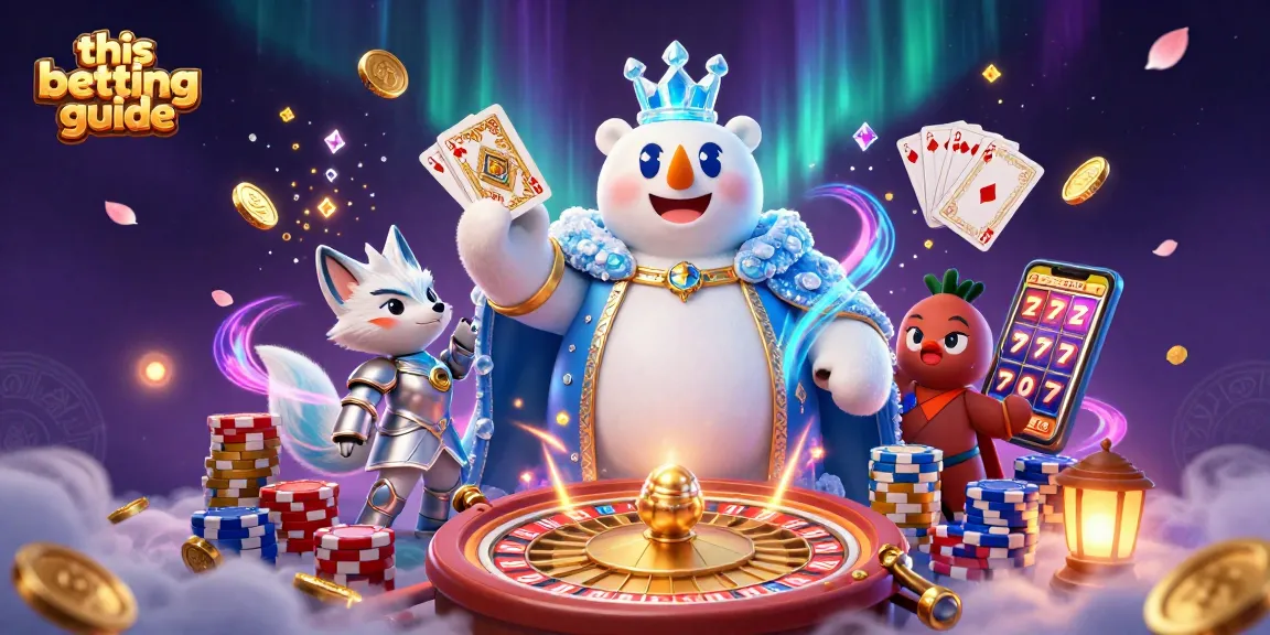 Explore this betting guide with a 3D ice king polar bear and festive casino elements.